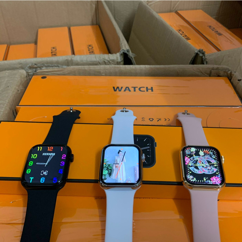 Đồng Hồ Thông Minh LOGO TÁO HƠ MẸC Seri 8 Cao Cấp / Smart Watch Logo Táo Khung Thép / Màn Hình Tràn Viền Siêu Mượt