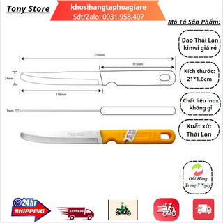 Dao thái cán vàng kiwi hàng chuẩn thái lan loại 1 dùng cắt trái cây