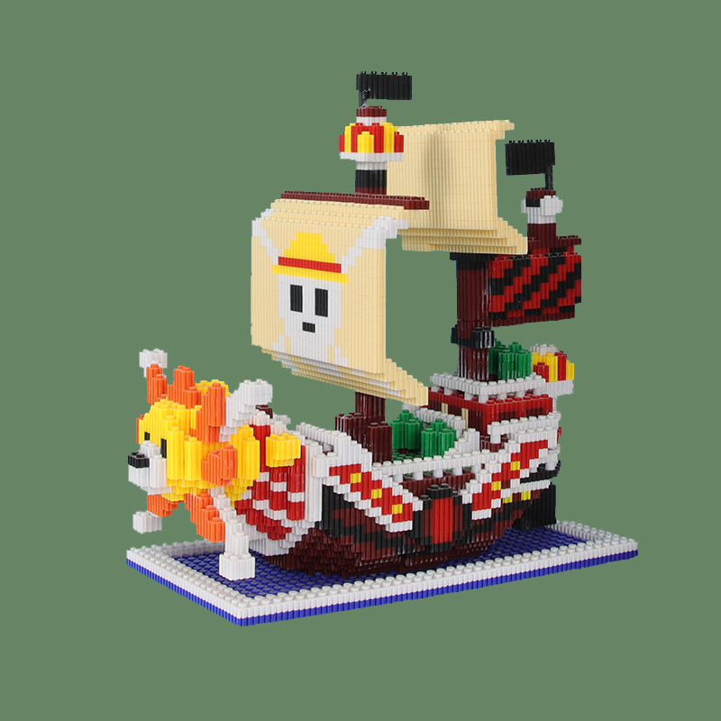 Mô hình LEGO 3D Tàu Thousand Sunny One Piece 4500 mảnh ghép, 31 cm, đồ chơi lắp ráp bằng nhựa ABS cho trẻ từ 6 tuổi