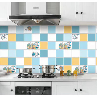 Decal dán bếp khổ 60cm x 3m có sẵn keo, dễ vệ sinh.