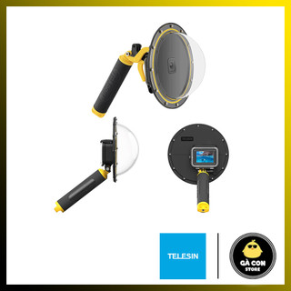 [Rẻ vô địch] Dome port Gopro 11/10/9 Telesin chụp nửa nước nửa trời dưới nước góc siêu rộng