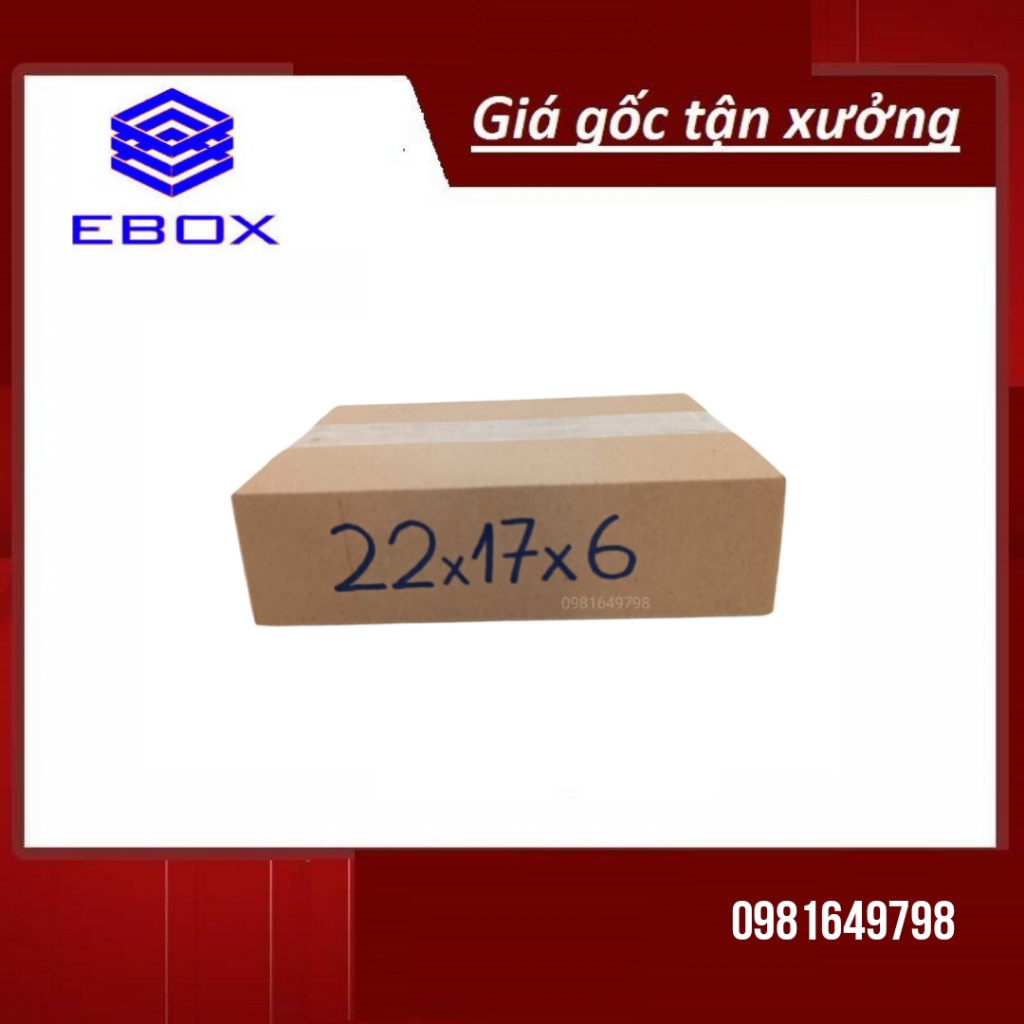 22x17x6 Hộp carton đóng hàng