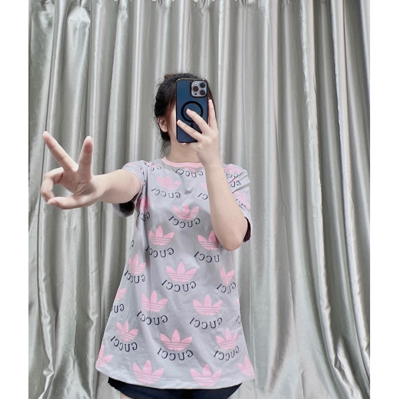 Áo Phông Rộng Dập Lá Nam Nam Nữ Unisex Cotton Mềm Mịn B110