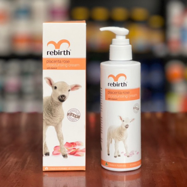 Sữa dưỡng thể nhau thai cừu và tinh chất hoa hồng Rebirth Placenta Rose 200ml