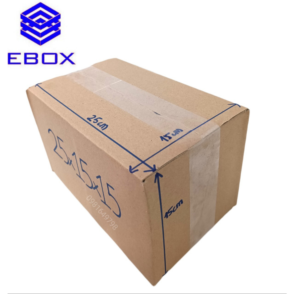 25x15x15 Hộp carton đóng hàng
