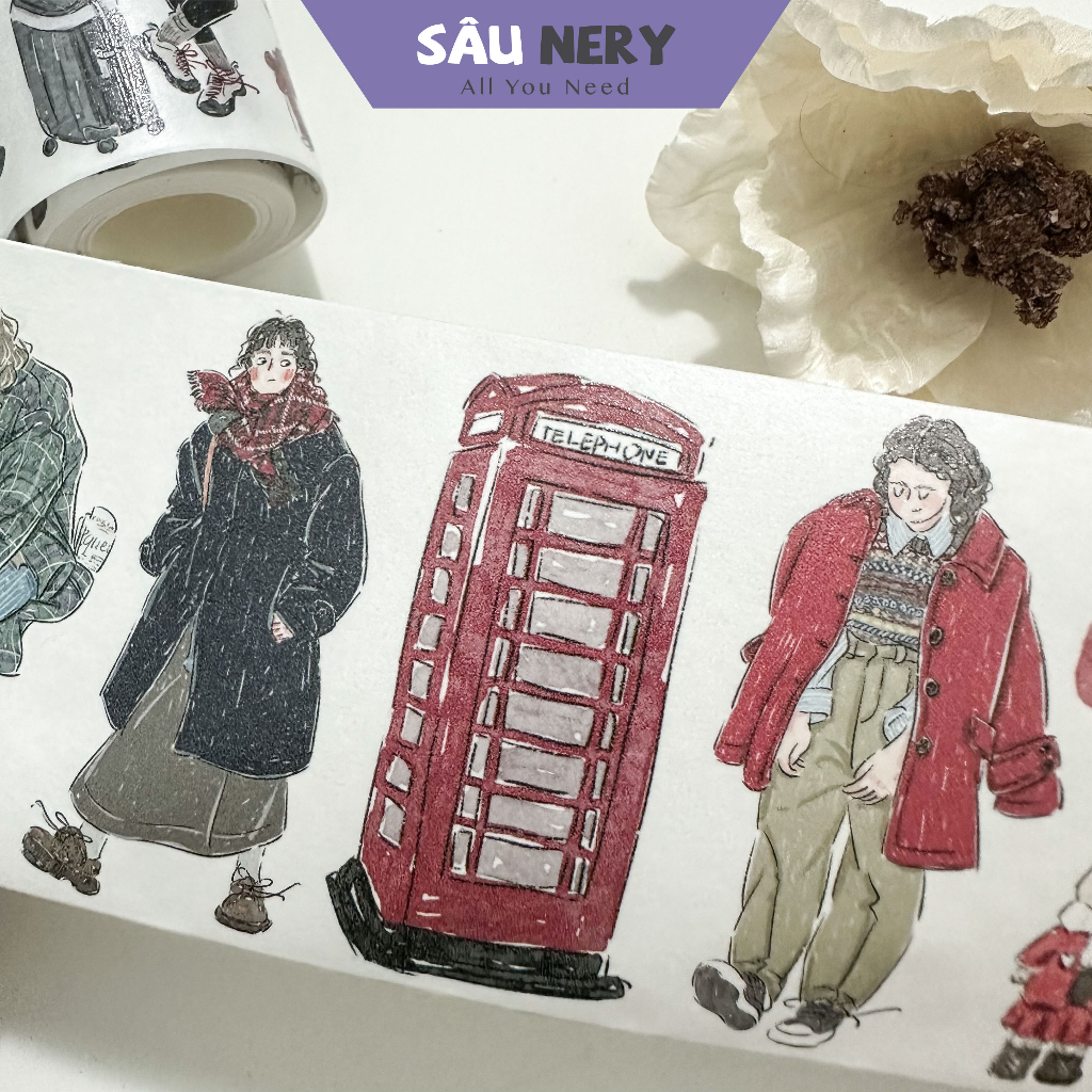 Sâu Nery - Băng dán trang trí cô gái mùa đông - Xiyue (71cm)