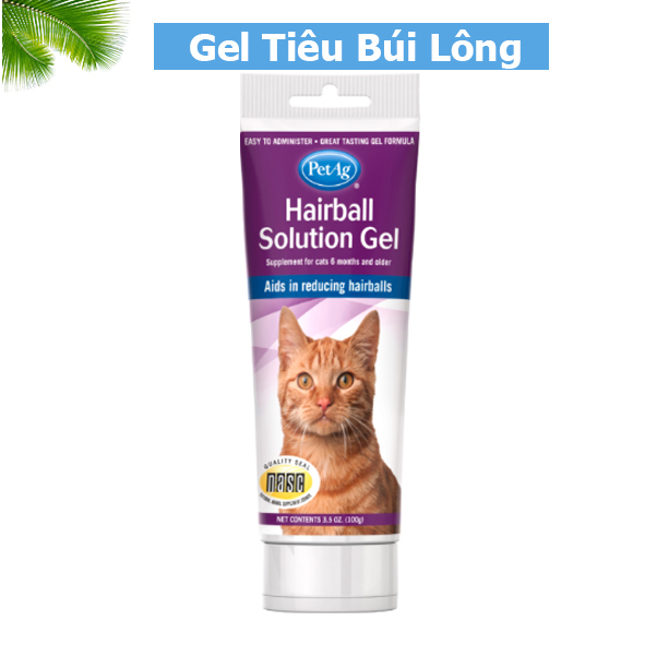 Gel dinh dưỡng ngừa búi lông cho mèo - Hairball Solution Gel (Tuýp 100g)