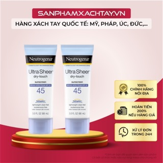KEM CHỐNG NẮNG ULTRA SHEER DRY TOUCH SPF 45 NEUTROGENA 88ML