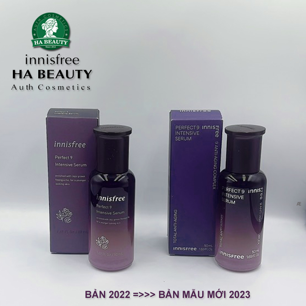 Tinh chất chống lão hóa chuyên sâu 9 loại thảo mộc innisfree Perfect 9 Intensive Serum 50 ml