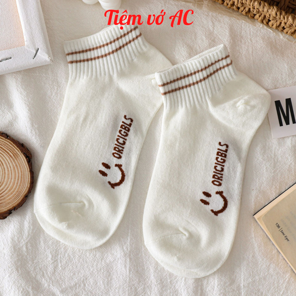 Tất nữ cổ ngắn sét 10 đôi 5 màu TN42