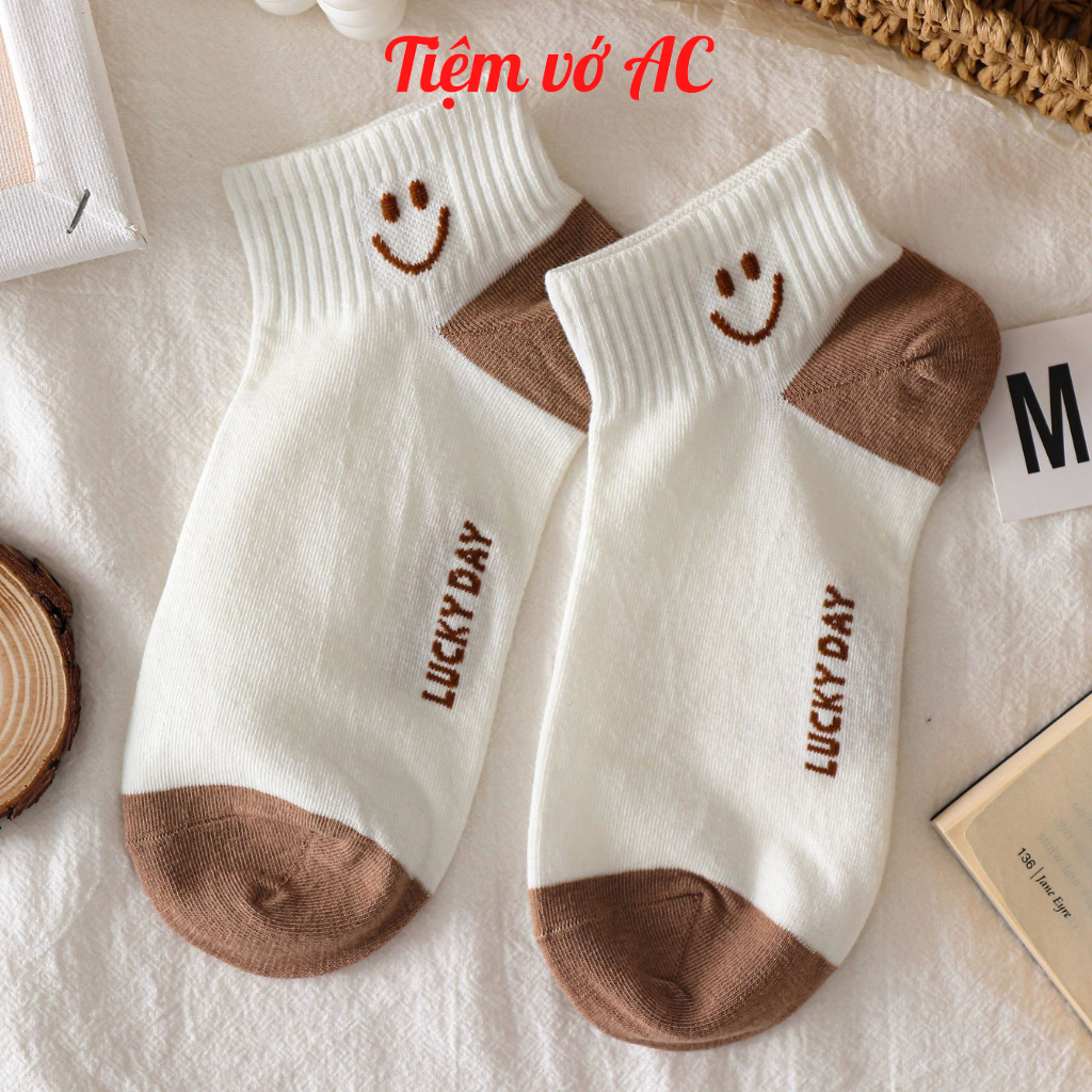 Tất nữ cổ ngắn sét 10 đôi 5 màu TN42