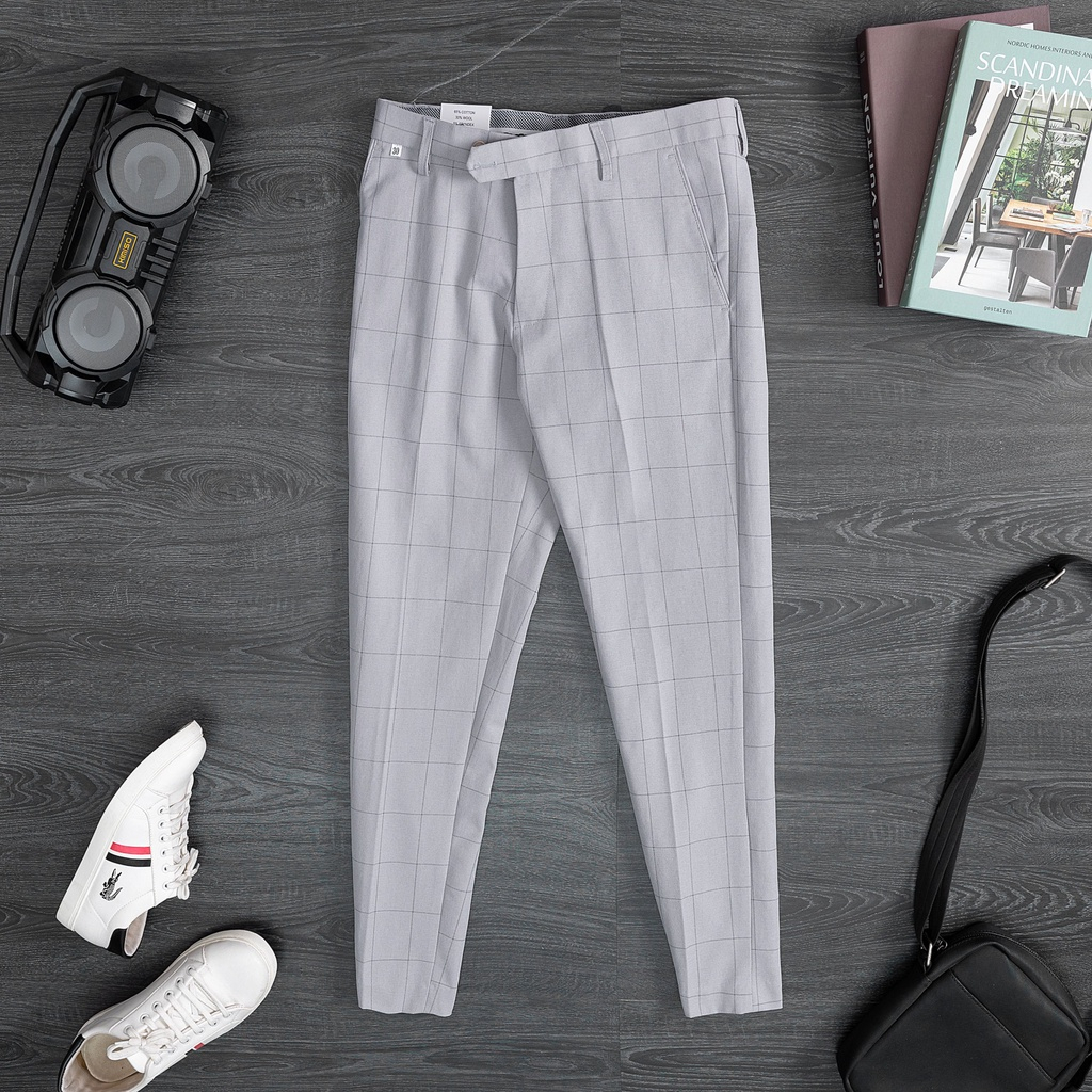 Quần âu nam ống đứng TUTO5 Menswear quần tây kẻ sọc caro đẹp cao cấp thiết kế Hàn Quốc,tôn dáng, lịch sự, trẻ trung