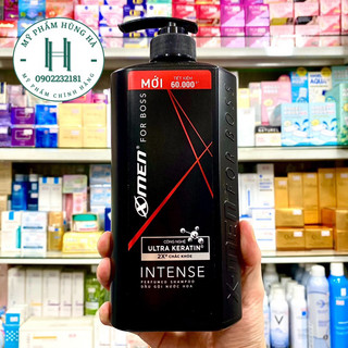 Dầu gội Xmen For Boss Intense, dầu gội nước hoa cao cấp, hương trầm nội lực 650ml