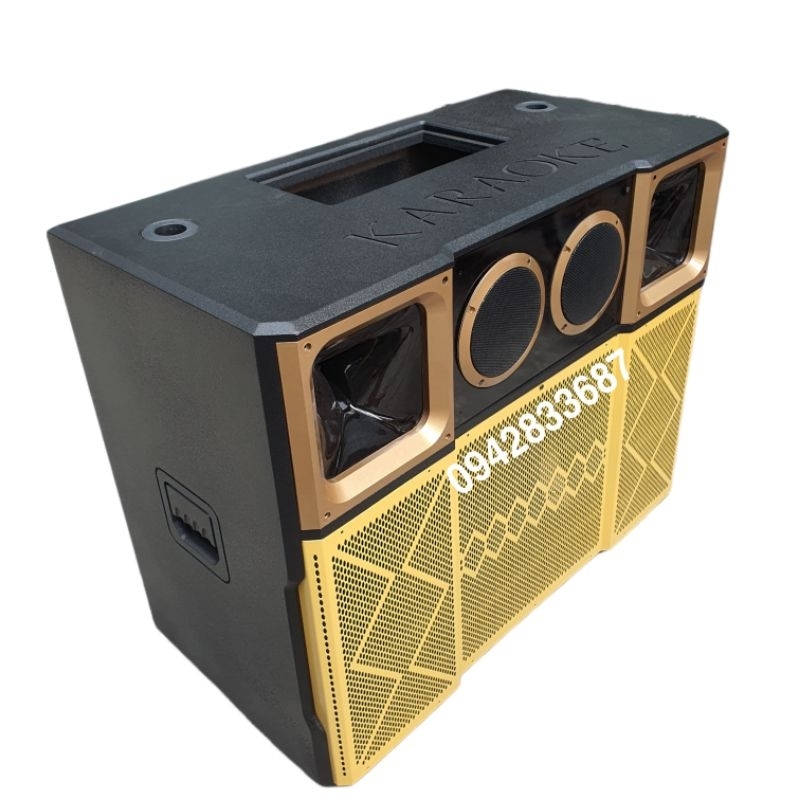 Vỏ Thùng Loa kéo 40 Đôi 3 Way Mẫu Đẹp Mạch 19x38