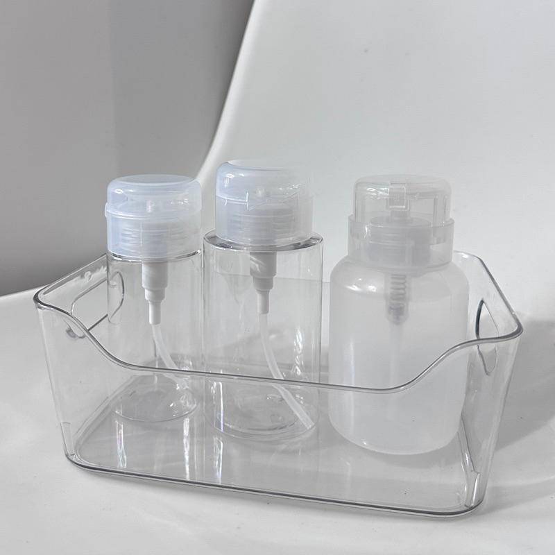 Chai chiết tẩy trang, toner nắp nhún tiện dụng 120ml-200ml