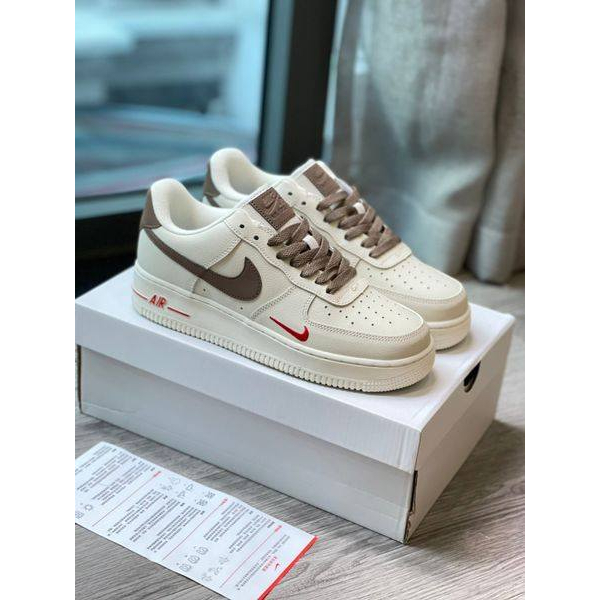 Giày Nike Air Force 1 AF1 Trắng Nâu Đen Cổ Thấp Giày Nam Nữ Nike Trắng Sneaker Free Ship Toàn Quốc