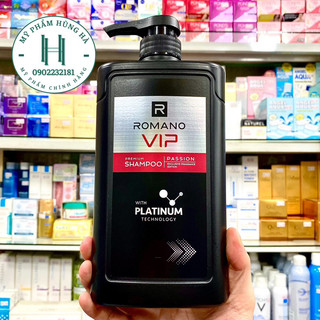Dầu gội Romano Vip Passion, dầu gội nước hoa cao cấp nam giới 650g