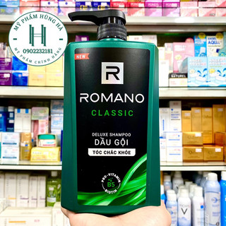 Dầu gội Romano Classic, dầu gội nước hoa nam giới 650ml