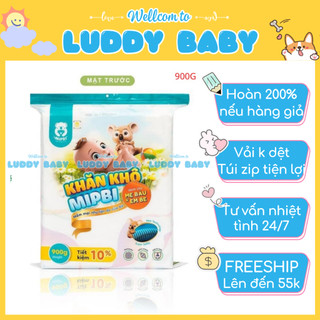 Khăn khô mipbi, khăn khô đa năng mipbi, khăn vải khô cao cấp cho mẹ và bé gói 300g, 600g, 900g