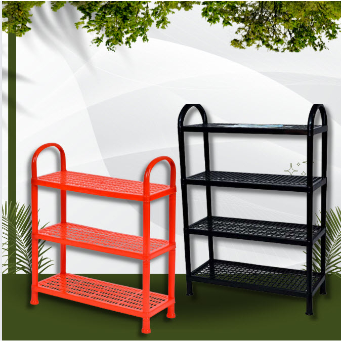 Kệ Để Giày Dép Nhựa Chân Ống Tiện Dụng 【】