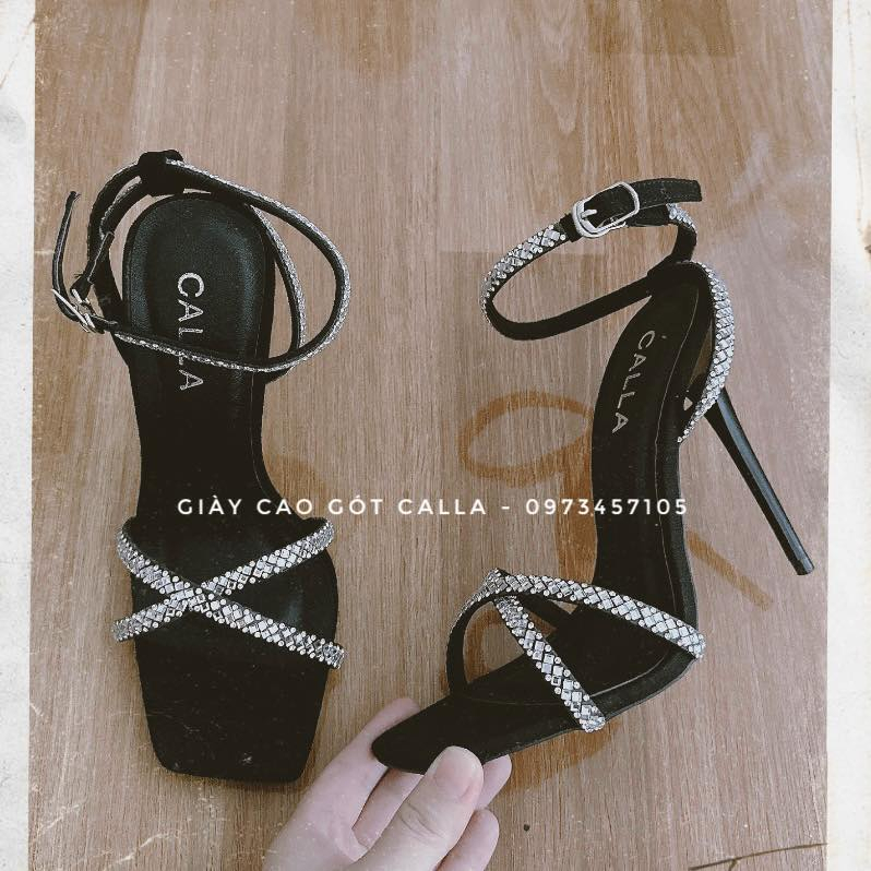 Giày sandal đính đá cao cấp 9 Phân