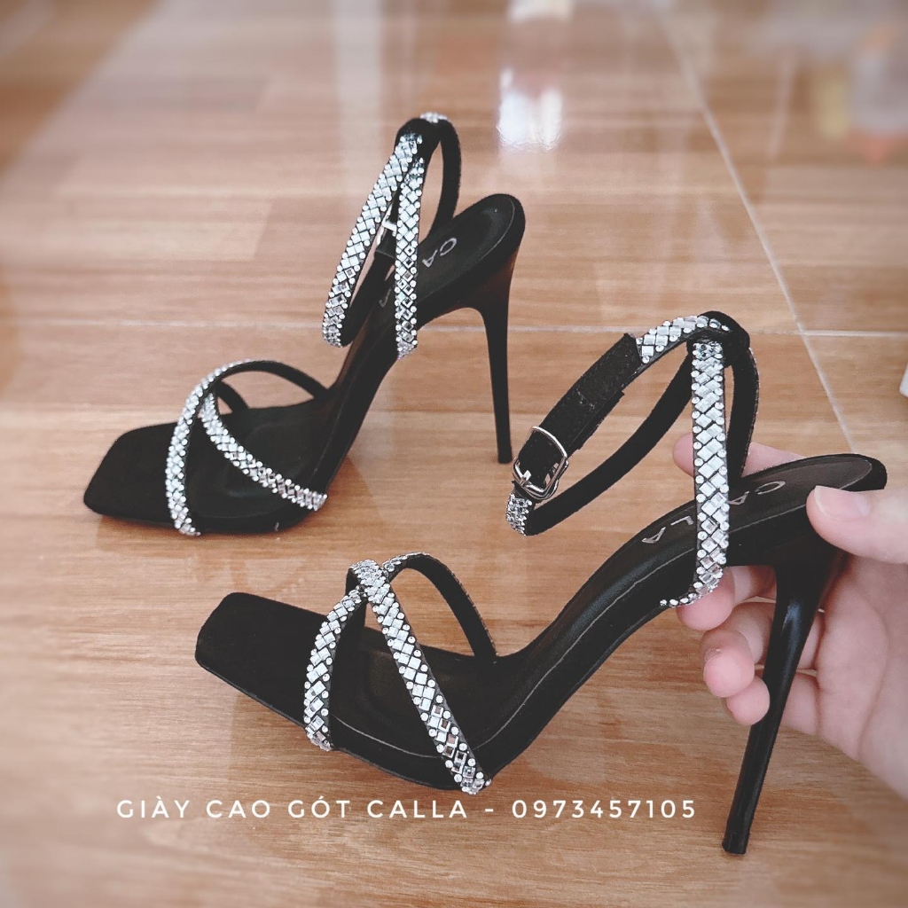 Giày sandal đính đá cao cấp 9 Phân