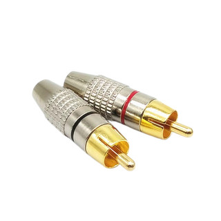 Jack hoa sen mạ vàng bắt vít jack rca av gold