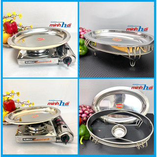Bếp Dĩa OVAL Inox Cao Cấp. Dĩa Hột Xoài INOX dùng được Bếp Từ,Bếp Gaz, Bếp cồn, Hồng Ngoại I Chảo chuyên dùng làm Bò Né