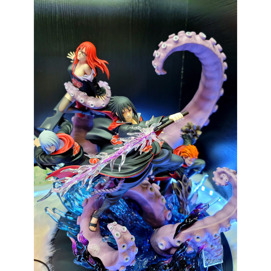 Mô hình team sasuke akatsuki vs bát vĩ - Mô hình naruto