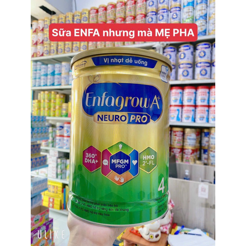 Enfa grow A+ 4 lon 1,7kg vị nhạt dễ uống