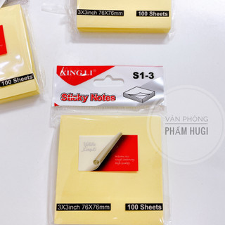 Giấy note vàng hình vuông (76x76mm) xấp gồm 100 tờ