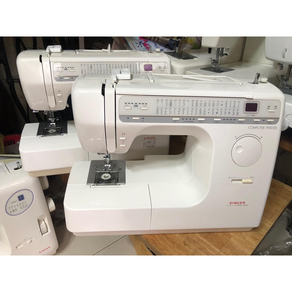 Máy may gia đình Singer 7900dx, máy may đa năng Nhật Bản may 40 mẫu trang trí, chữ cái và số