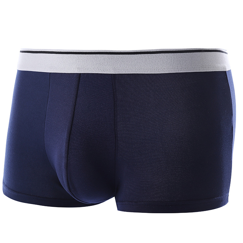 Quần Sịp Đùi Nam TUTO5 Menswear Boxer Thun Lạnh Cotton Cao Cấp Basic Thể Thao Trắng, Đen, Tím Than, Ghi Trắng BX01