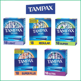 Băng vệ sinh dạng ống Tampon Tampax Pearl Light/ Regular/ Super/ Super Plus/ Ultra hộp 18 ống