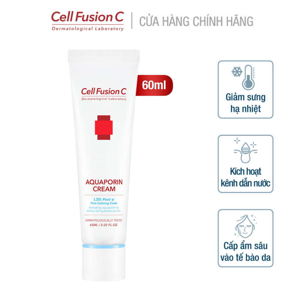 Kem Dưỡng Cấp Ẩm Và Làm Dịu Da Cell Fusion C Aquaporin Cream (60ml)