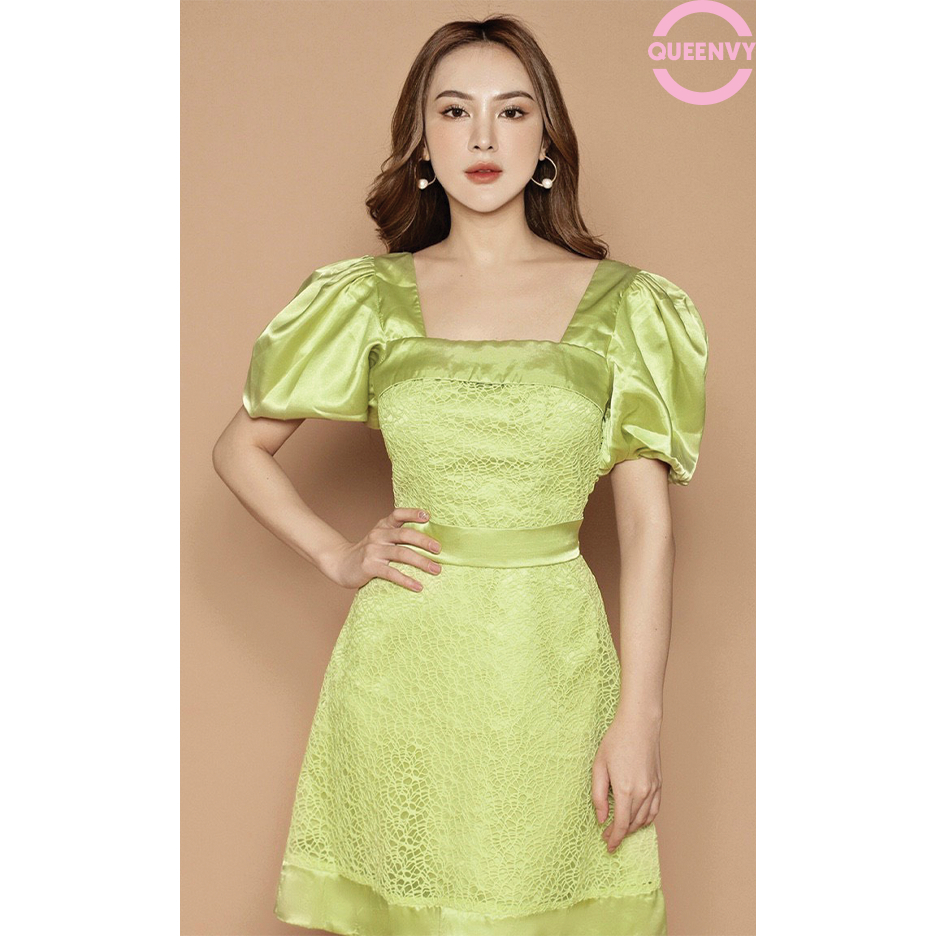 Đầm ren mềm siêu dễ thương cho các nàng yêu màu xanh ❤️ Mẫu đẹp chuẩn sịn sò từng centimet