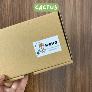 [ Sẵn] Combo 72 Tem Dán Cảm Ơn, tem dán hộp cute