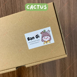 [ Sẵn] Combo 72 Tem Dán Cảm Ơn, tem dán hộp cute