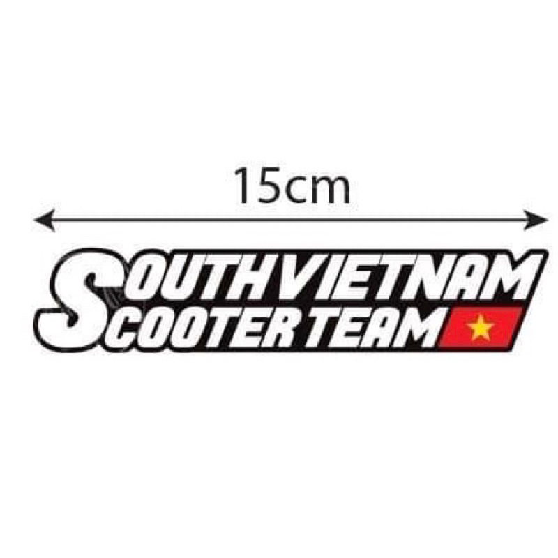 Tem dán xe máy Scooter team Việt Nam
