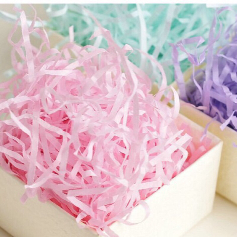 Giấy rơm trang trí hộp quà, Giấy sợi lót chống sốc 20g, 50g nhiều màu sắc Quà tặng ThuLyy.vn