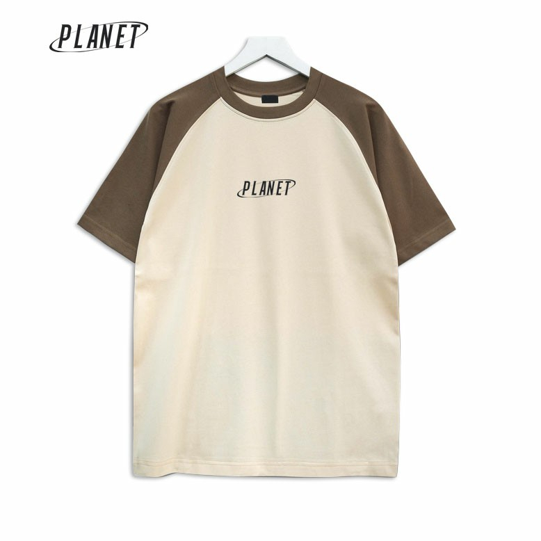 Áo thun nam nữ Planet tay ngắn ráp lăng Raglan chất vải cotton form rộng oversize