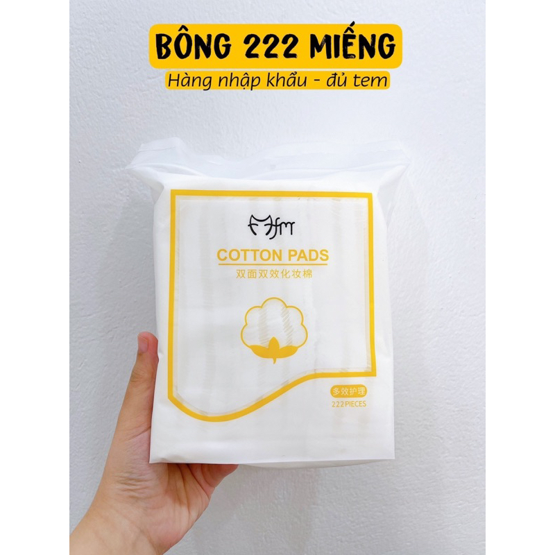 Combo Nước Tẩy Trang Heyxi 300ml Và Gói Bông Tẩy Trang 222 Miếng Giúp Làm Sạch Sâu Da Mặt