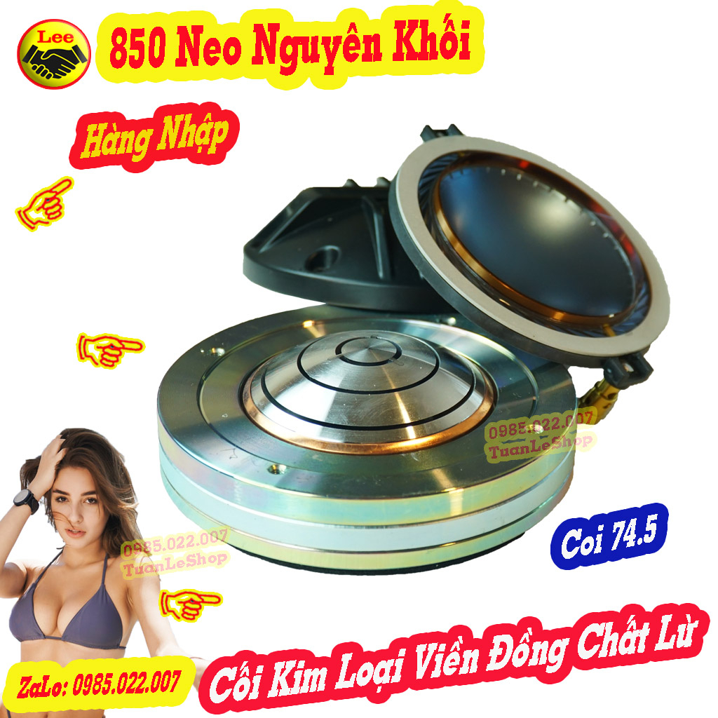 TREBLE 850 NEO KHỐI , LOA TREBLE 750 NEO NGUYÊN KHỐI - COIL 74,5MM – GIÁ 01 CỦ TREBLE  - TREP 750 NEO R C F