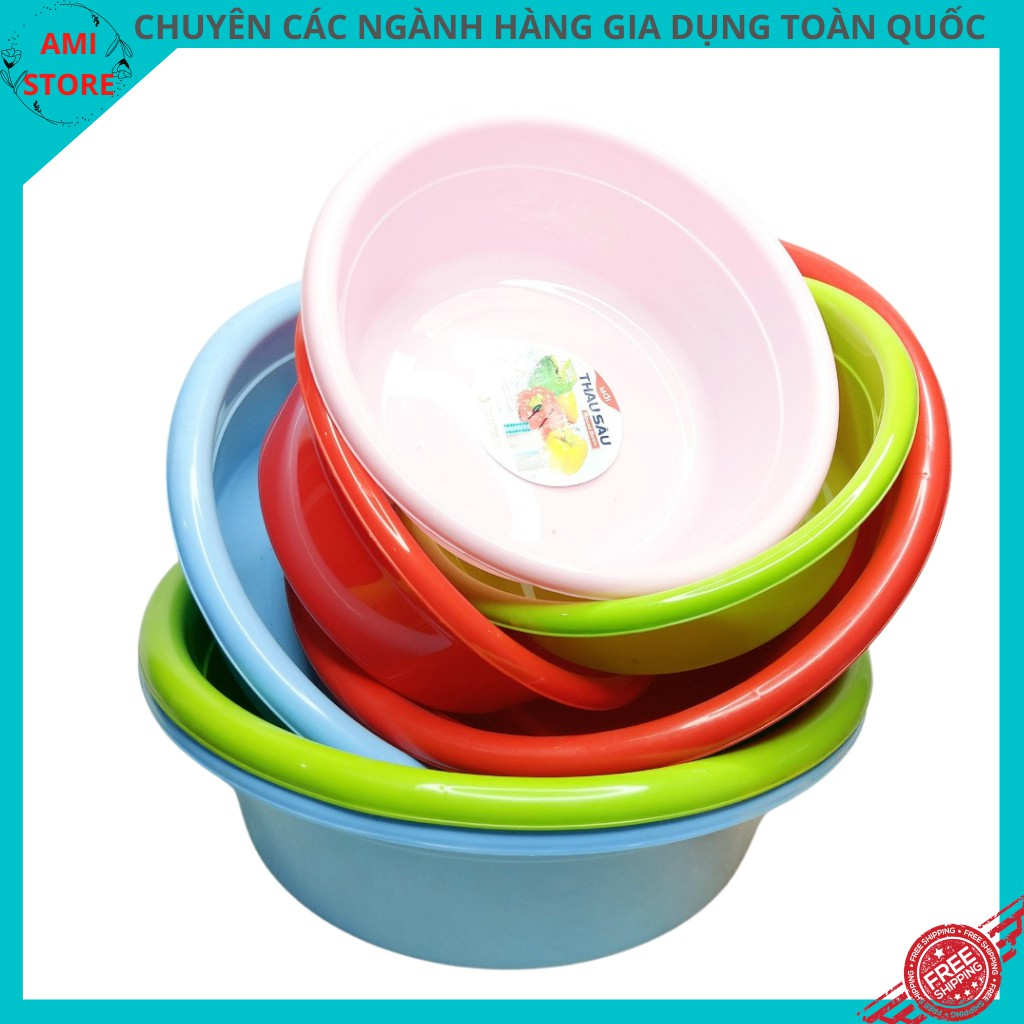 Thau nhựa sâu thái Tân Lập Thành nhiều size đồ dùng phòng tắm/ nhà bếp { Từ 1T8- 5 Tấc }