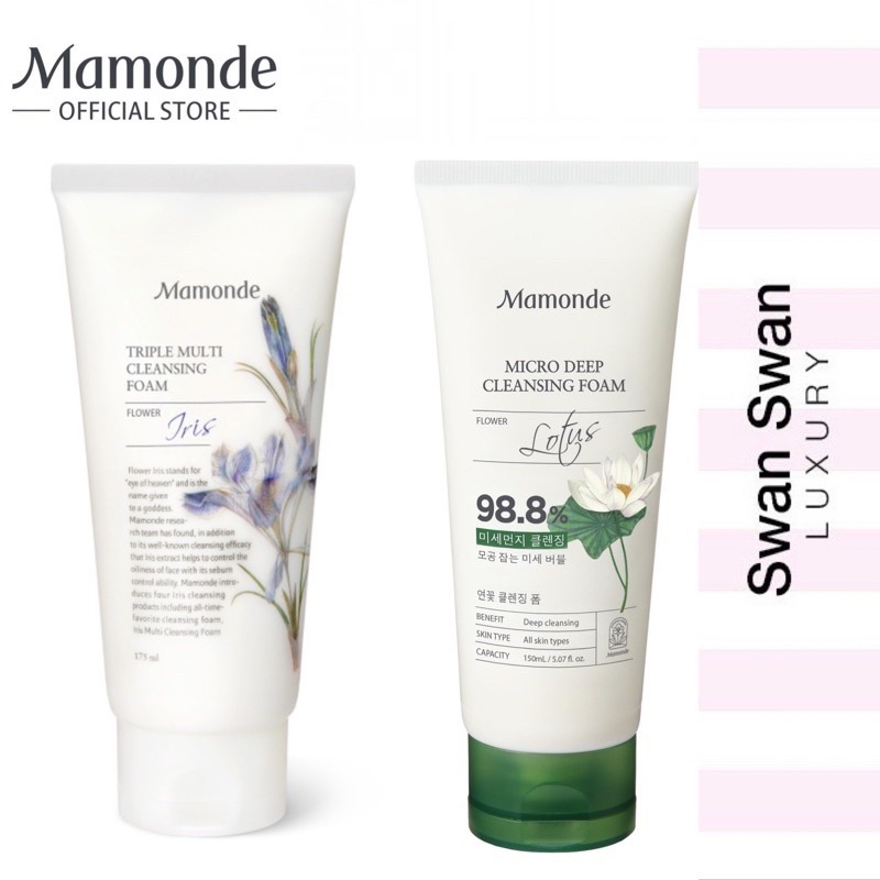 Sữa Rửa Mặt Mamonde Hoa Diên Vĩ Iris 100ml