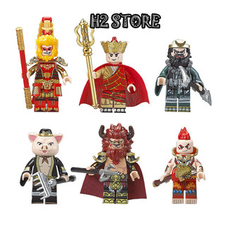 Minifigures nhân vật Tây du ký - Tôn Ngộ Không Đường Tăng Trư Bát Giới Sa Tăng Hồng Hài Nhi Ngưu Ma Vương - Đồ chơi