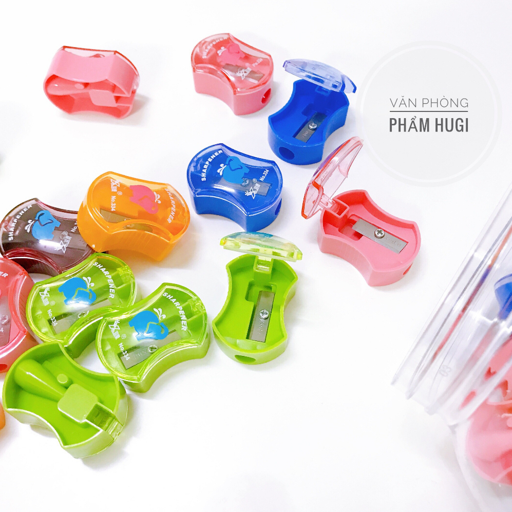 Set gồm 2 cái Gọt Chuốt Bút Chì có nắp đậy dễ thương