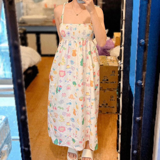 Đầm maxi nhún cute - order Thái