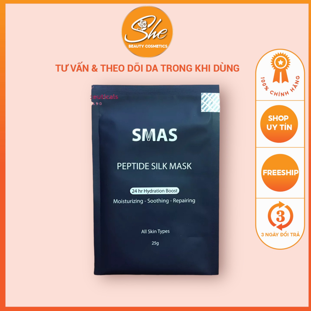 Mặt nạ dưỡng và phục hồi da SMAS Peptide Silk Mask