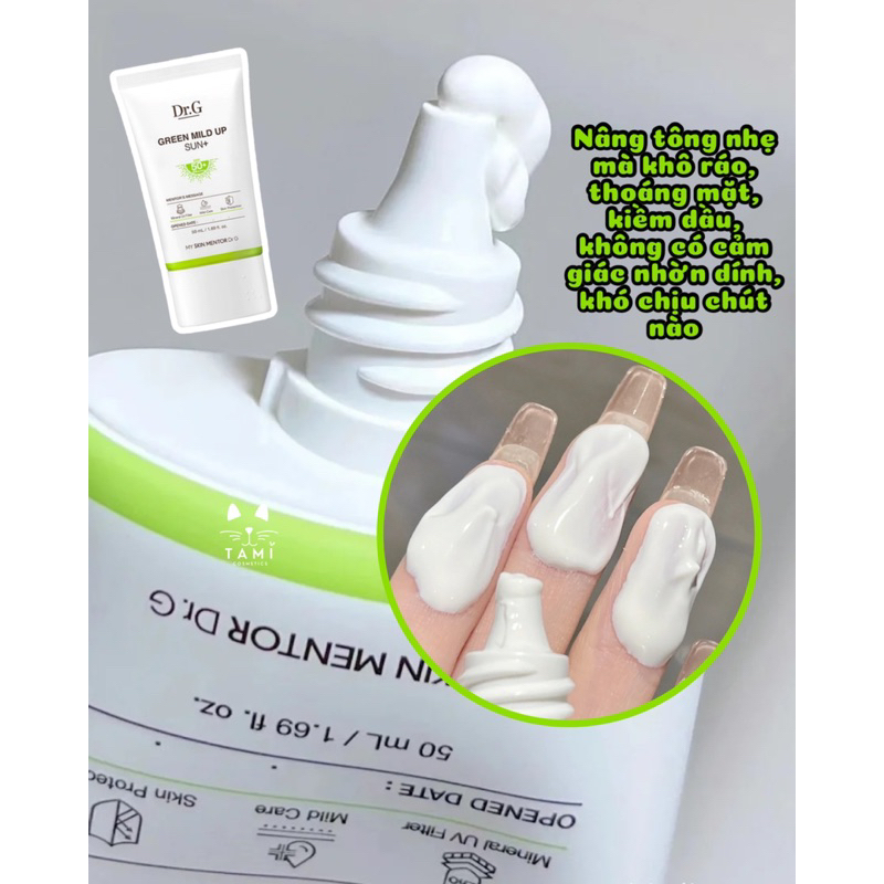 Kem Chống Nắng DR.G Green Mild Up Sun+ SPF50+ cho da nhạy cảm